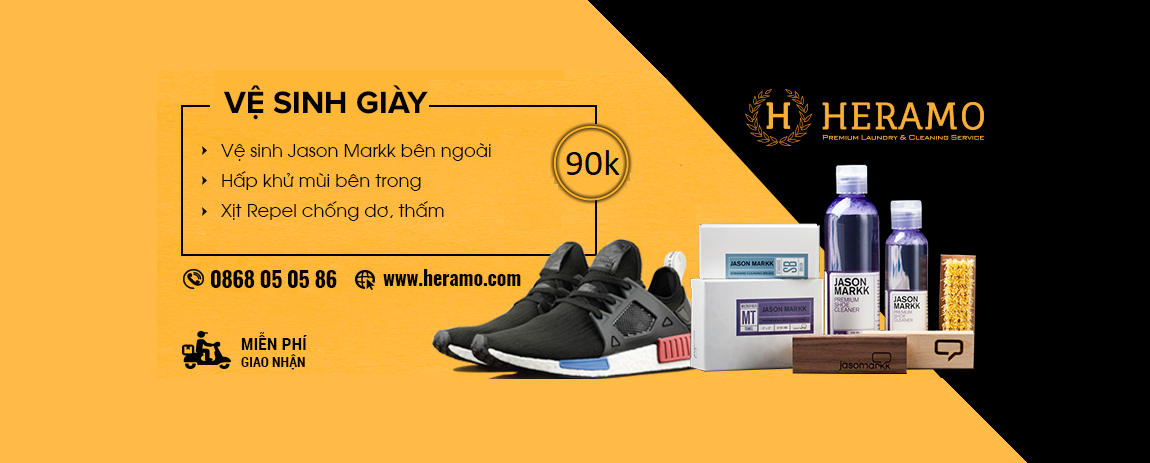 heramo.com - dịch vụ giặt giày HCM